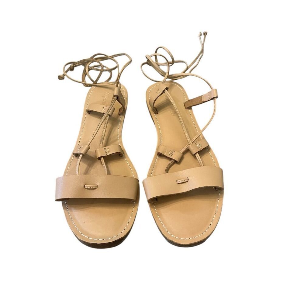 Madewell Women's Gladiator Sandals Brown Lace-Up Size 7 Summer Casual